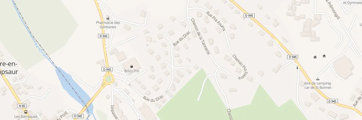 Plan du 20 Rue du Drac à Saint-Bonnet-en-Champsaur