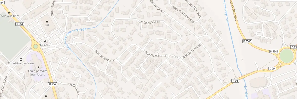 Plan du 2 Imp des Myosotis à La Crau