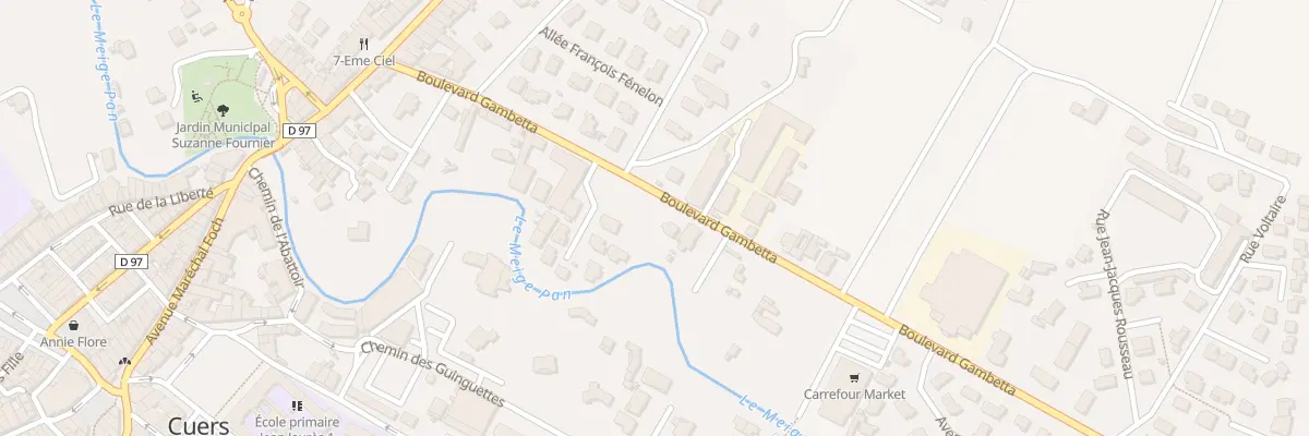 Plan du 218 Bd Gambetta à Cuers