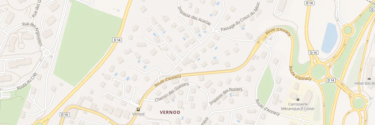 Plan du 58 Rte de Charneuse à Poisy