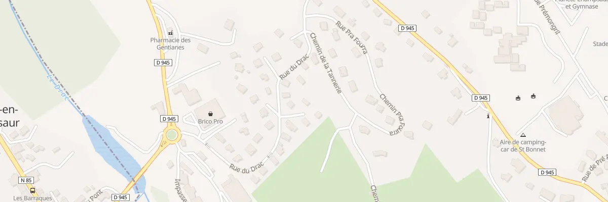 Plan du 18 Rue du Drac à Saint-Bonnet-en-Champsaur