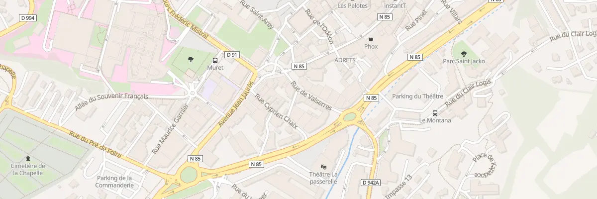 Plan du 8 Rue de Valserres à Gap