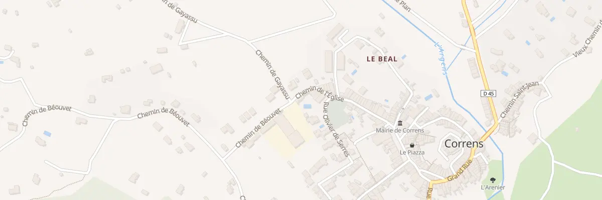 Plan du 31 Le Cros à Correns