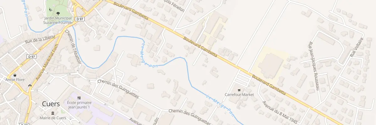 Plan du 14 Bd Gambetta à Cuers