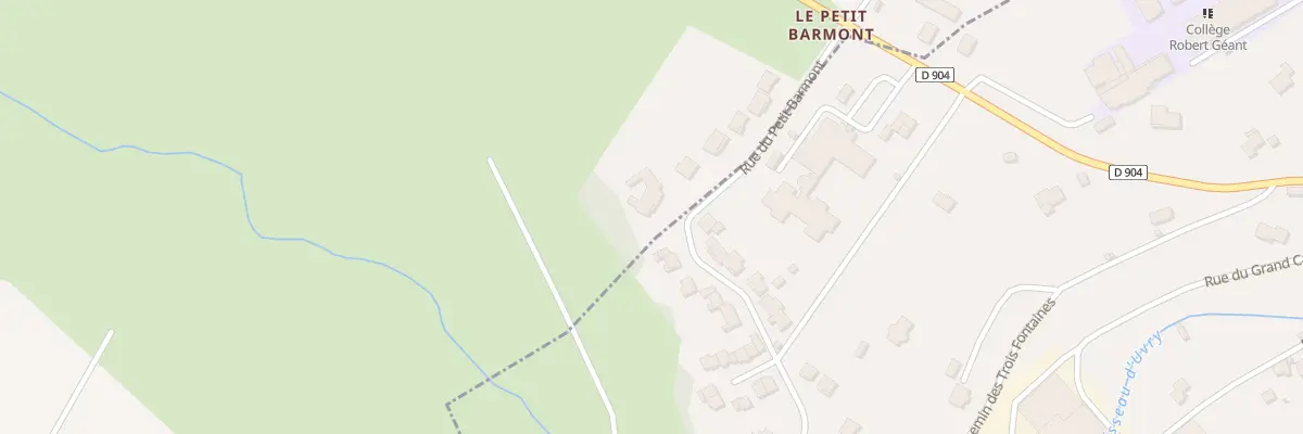 Plan du 114 Rue du Petit Barmont à Hammeville