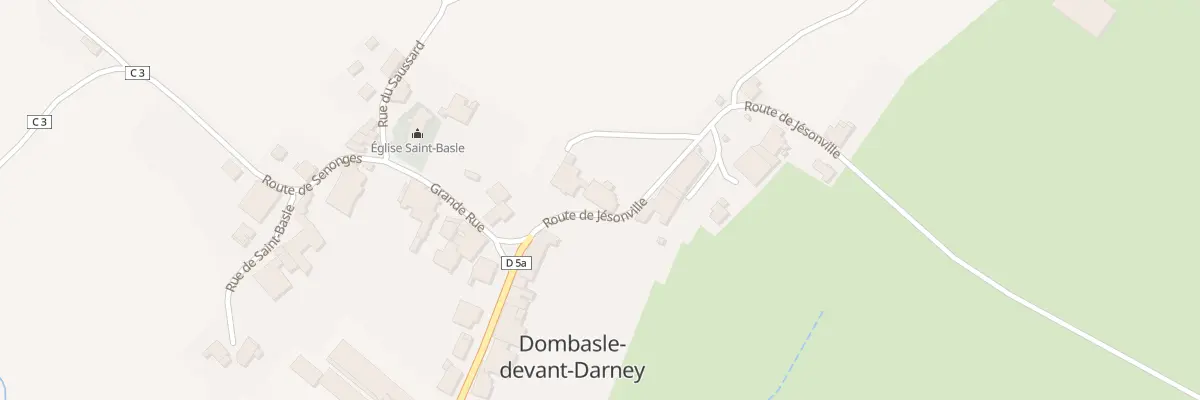 Plan du 3 Rte de Jésonville à Dombasle-devant-Darney