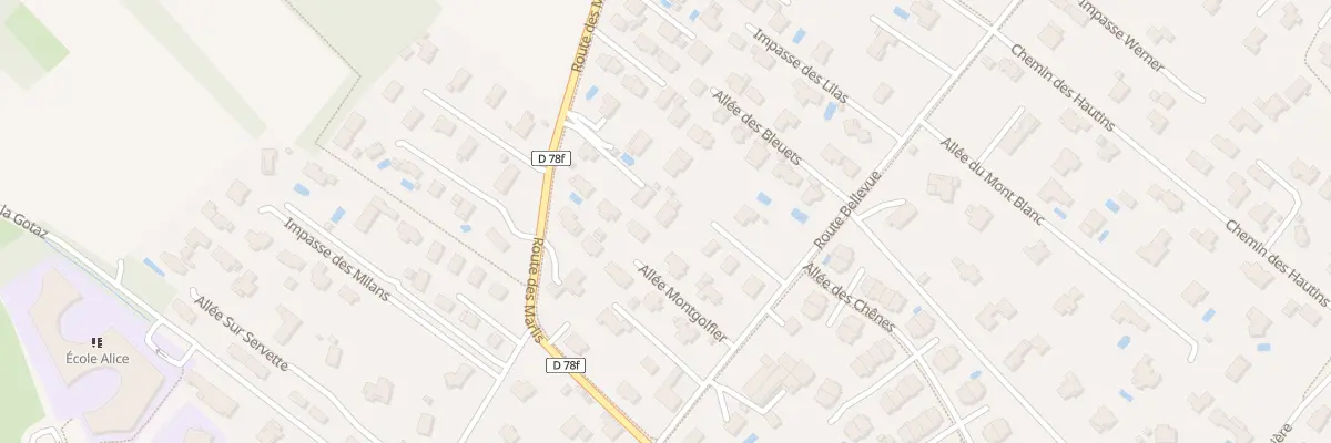 Plan du 313 Rte Bellevue à Prévessin-Moëns
