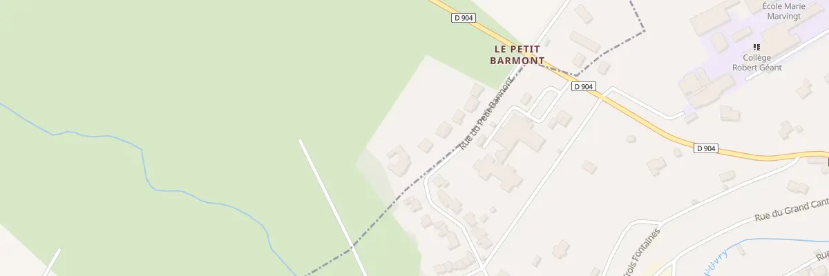 Plan du 112 Rue du Petit Barmont à Hammeville