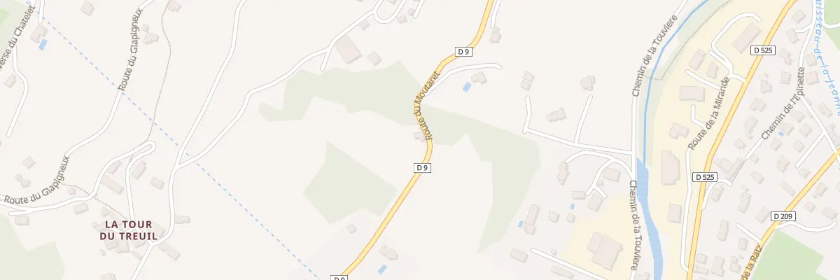 Plan du 25 Rte du Moutaret à Allevard
