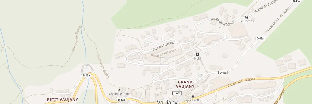 Plan du 3 Pl de la Fare à Vaujany