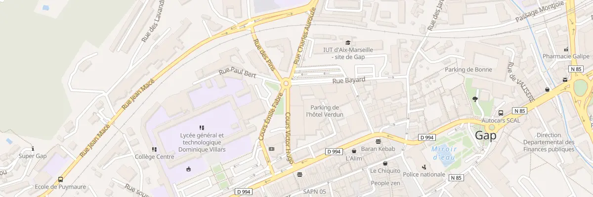 Plan du 15 Rue Bayard à Gap