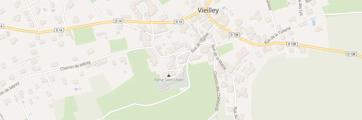 Plan du 8 Rue de la Cure à Vieilley