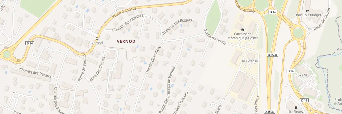 Plan du 48 Rte des Champs de Vernod à Poisy