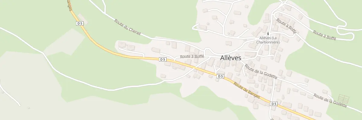 Plan du 2 Rte de la Godette à Allèves