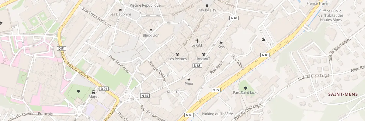 Plan du 25 Rue Colonel Roux à Gap