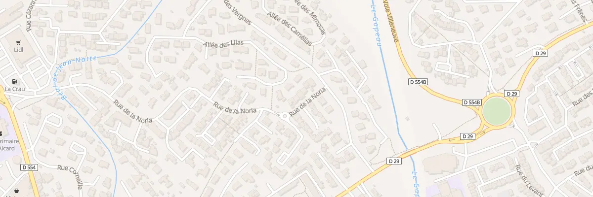 Plan du 575 Rue de la Noria à La Crau