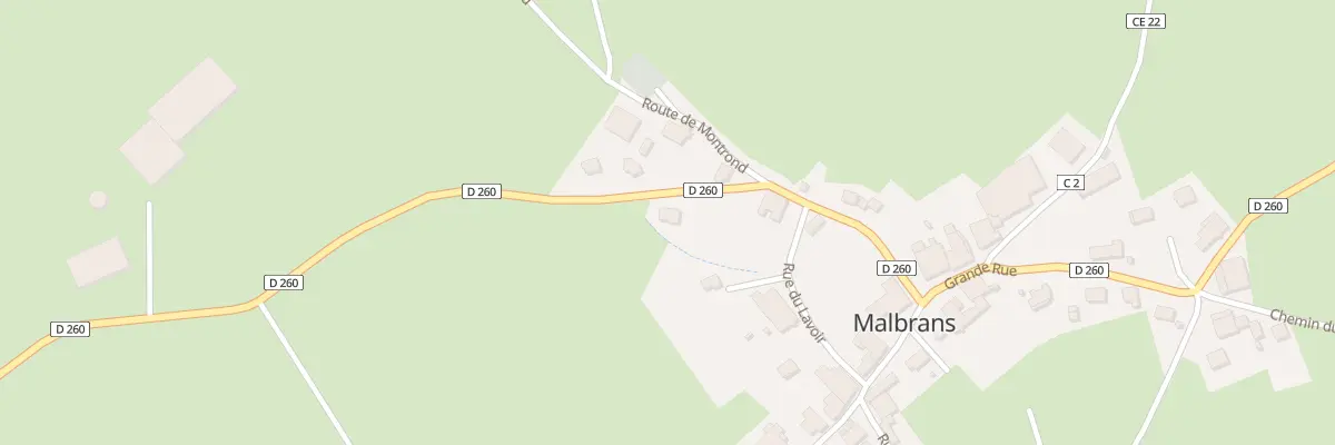 Plan du 3 Rte de Cléron à Malbrans