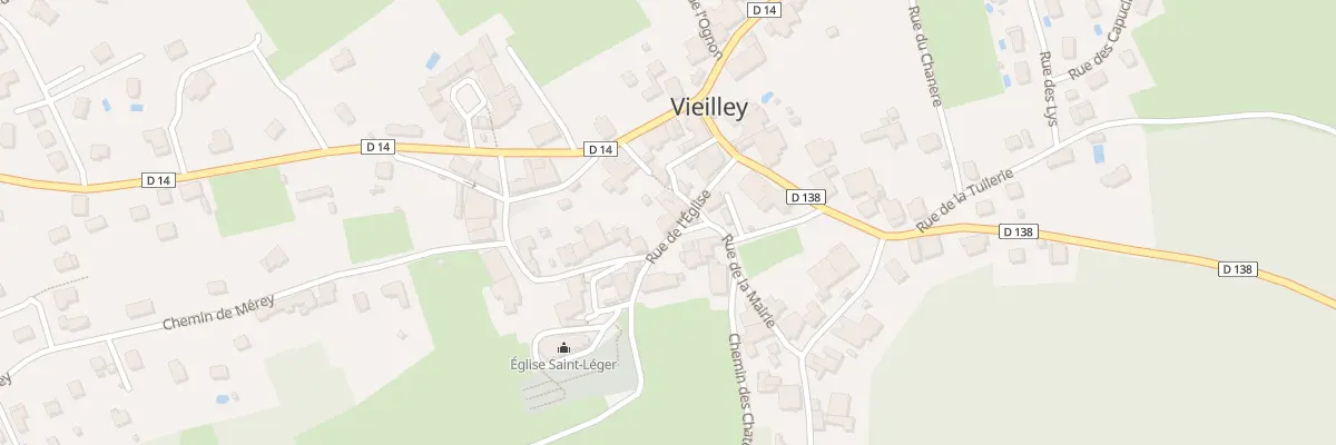 Plan du 8 Rue de l’Eglise à Vieilley