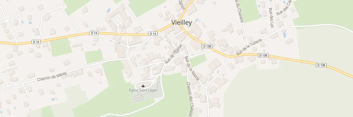 Plan du 1 Rue de l’Eglise à Vieilley