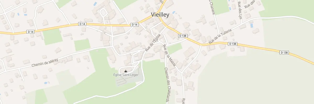 Plan du 3 Rue de l’Eglise à Vieilley
