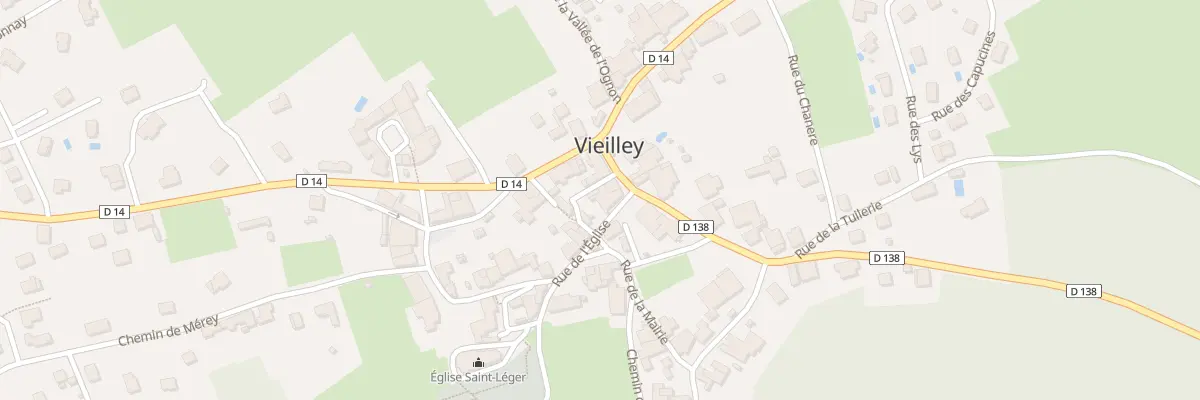 Plan du 2 Rue de l’Eglise à Vieilley