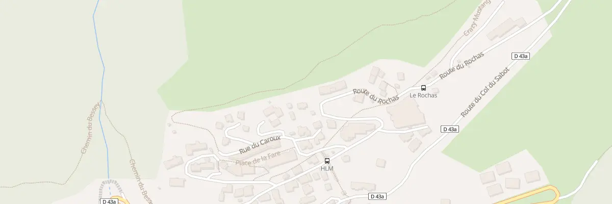 Plan du 59 Rte du Rochas à Vaujany