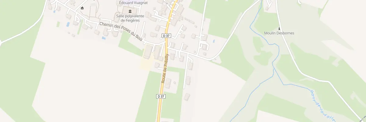 Plan du 34 Che du Tir à Feigères