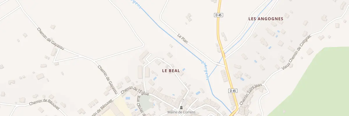 Plan du 5028 Le Beal à Correns