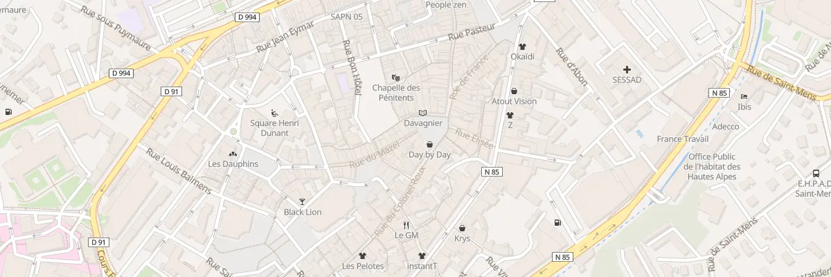 Plan du 1 Rue du Mazel à Gap