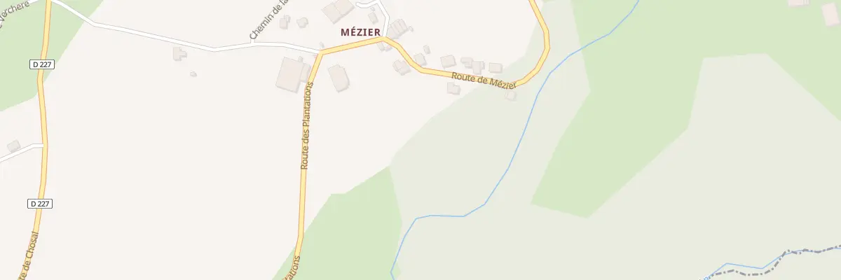 Plan du 466 Rte de Mezier à Copponex