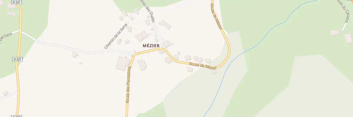 Plan du 447 Rte de Mezier à Copponex