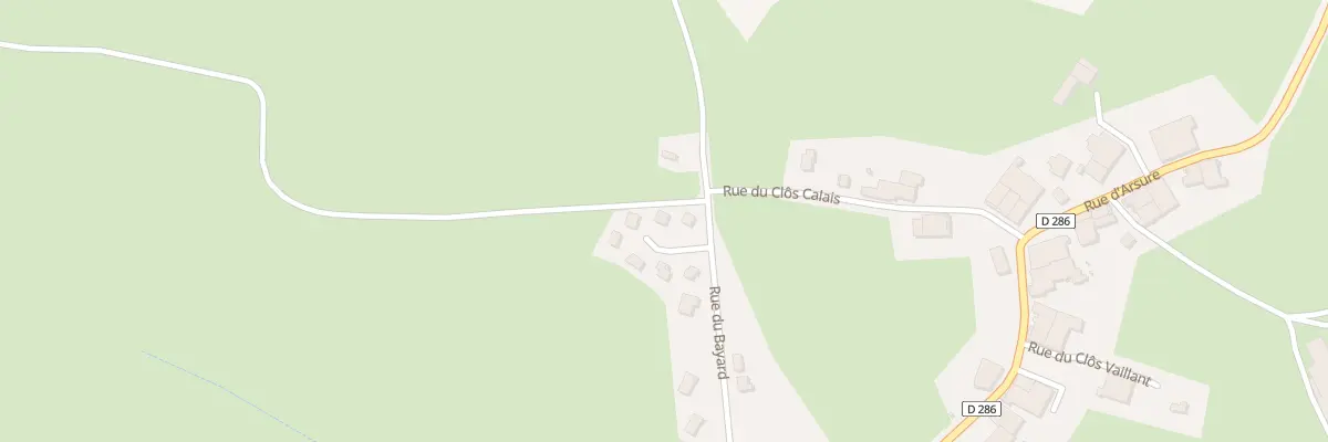 Plan du 25 Rue du Bayard à Arsure-Arsurette