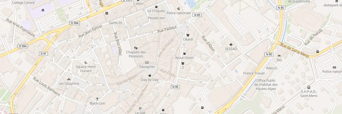 Plan du 4 Rue des Remparts à Gap