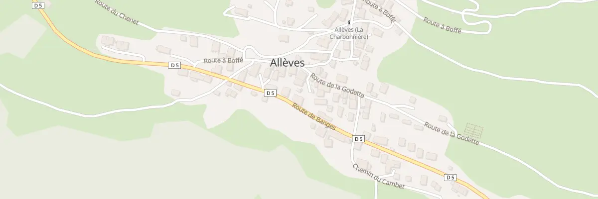 Plan du 559 Rte de Banges à Allèves
