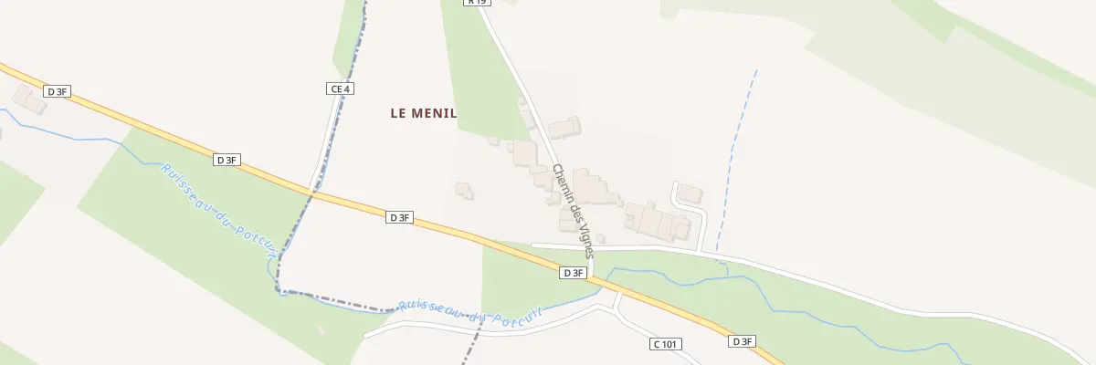 Plan du 61 Che des Vignes Hameau de Menil à Rozerotte