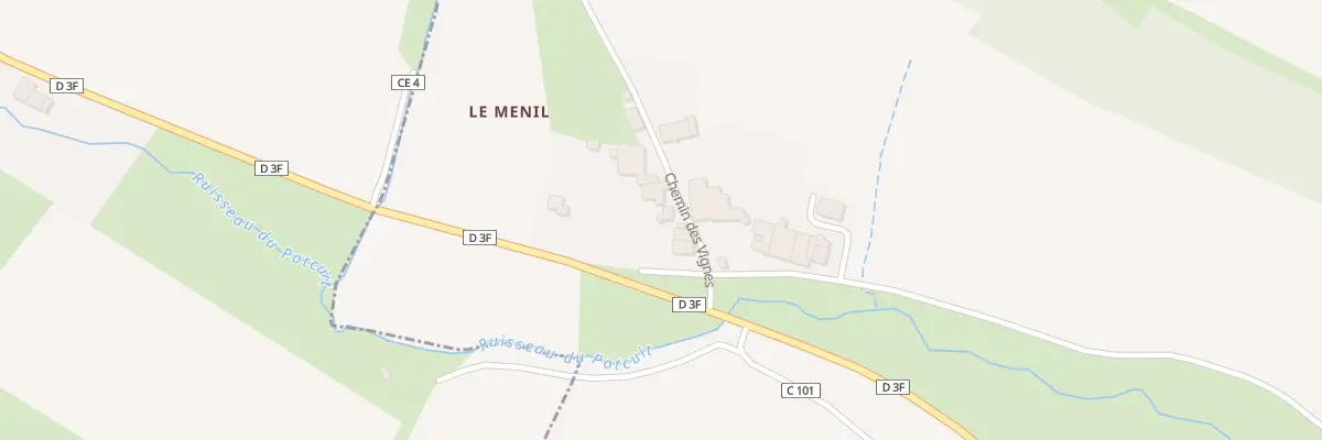 Plan du 47 Che des Vignes Hameau de Menil à Rozerotte