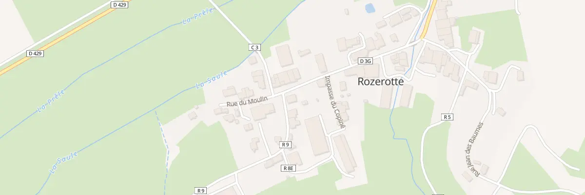 Plan du 121 Rue de la Saule à Rozerotte
