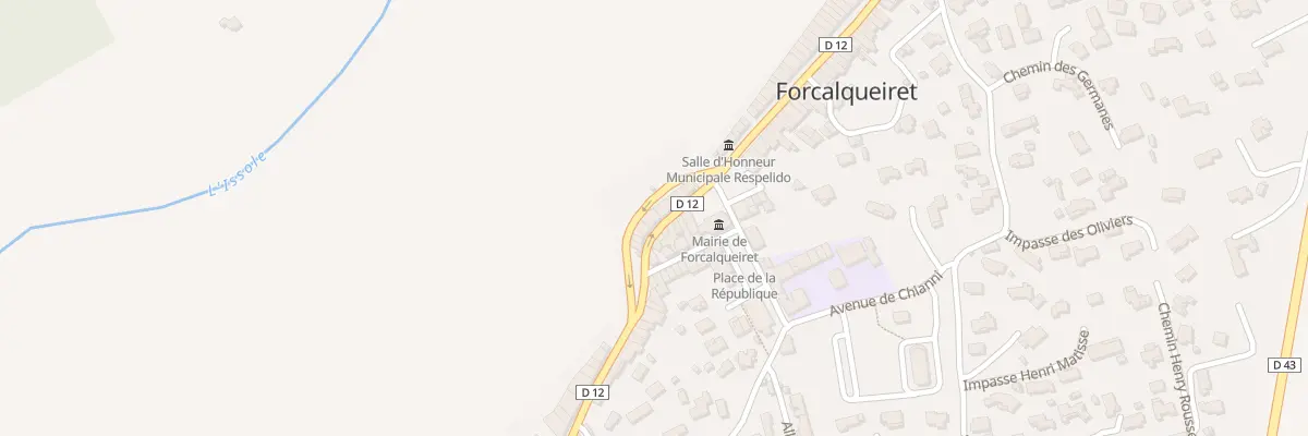 Plan du 9 Av Frederic Mistral à Forcalqueiret