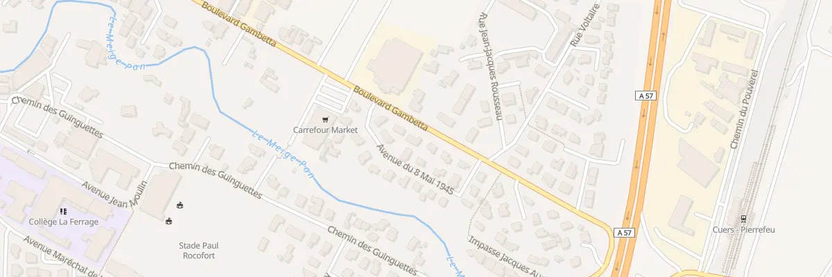 Plan du 24 Bd Gambetta à Cuers