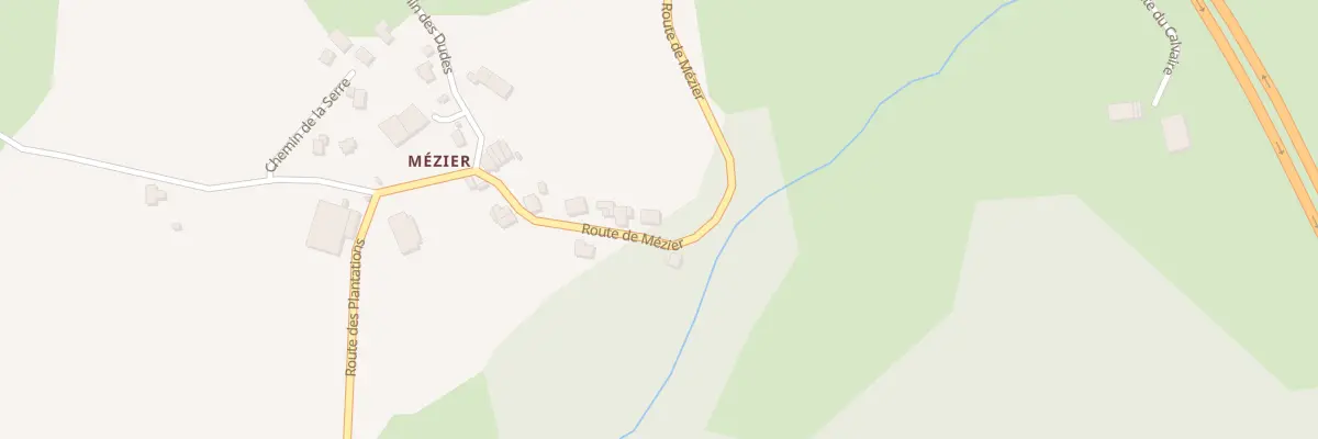 Plan du 533 Rte de Mezier à Copponex