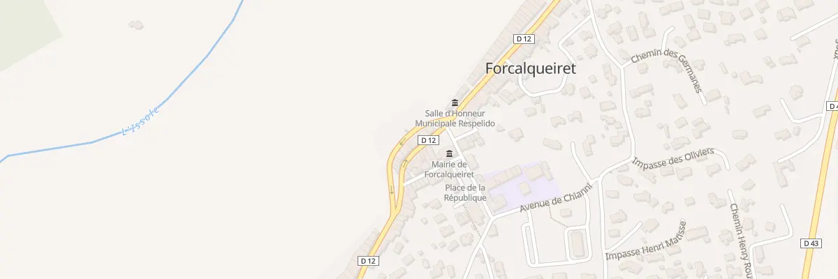 Plan du 5 Av Frederic Mistral à Forcalqueiret