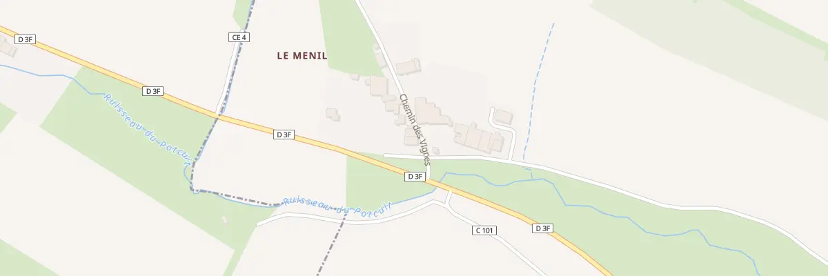 Plan du 17 Che des Vignes Hameau de Menil à Rozerotte