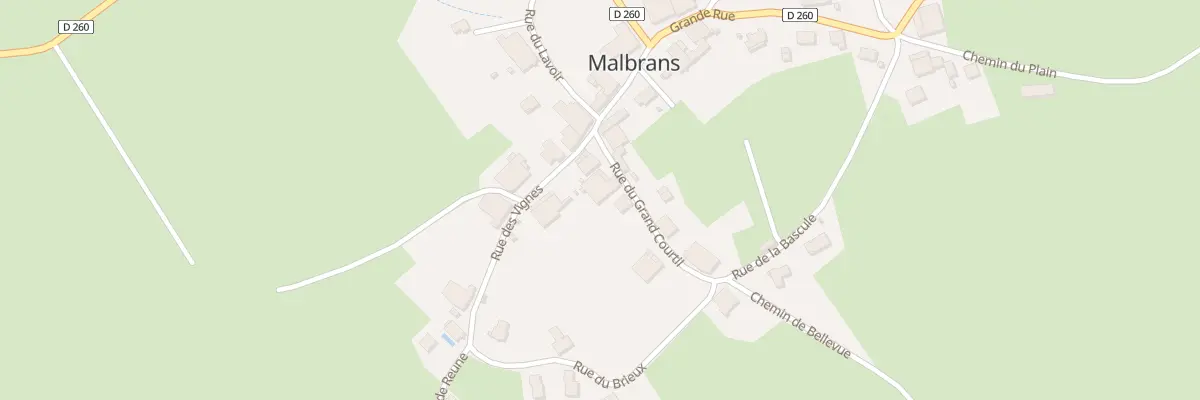 Plan du 5012 Rue du Grand Courtil à Malbrans