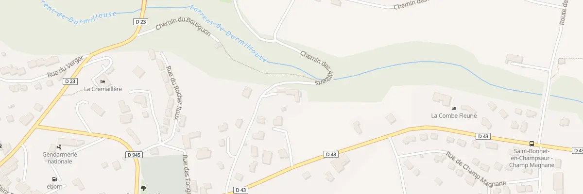 Plan du 184 Che des Alliberts à Saint-Bonnet-en-Champsaur