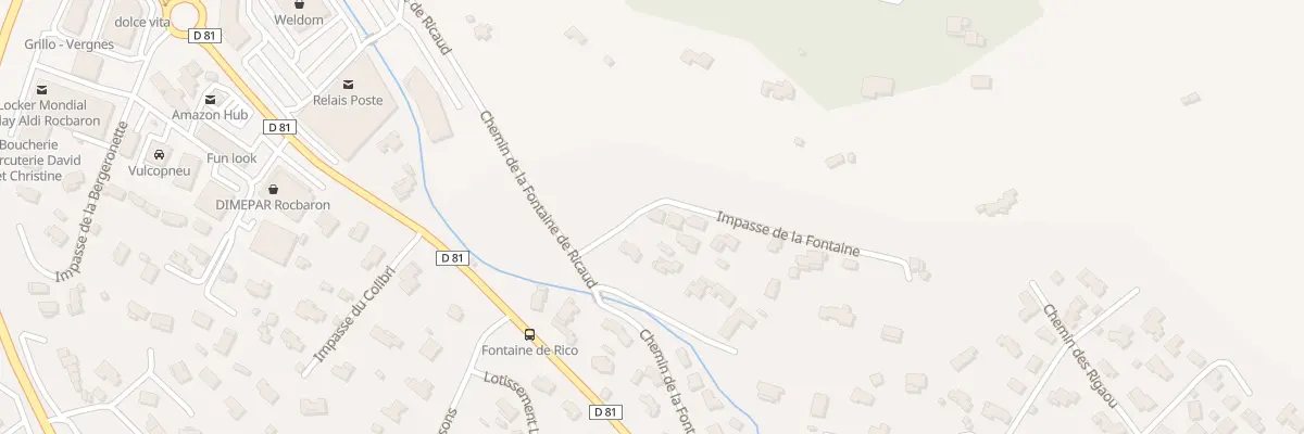 Plan du 72 Imp de la Fontaine à Rocbaron