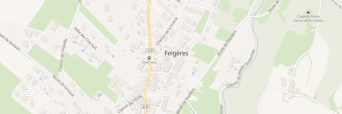 Plan du 99 Che de l’Église à Feigères