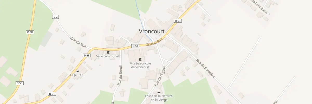 Plan du 2 Rue de l’Eglise à Vroncourt