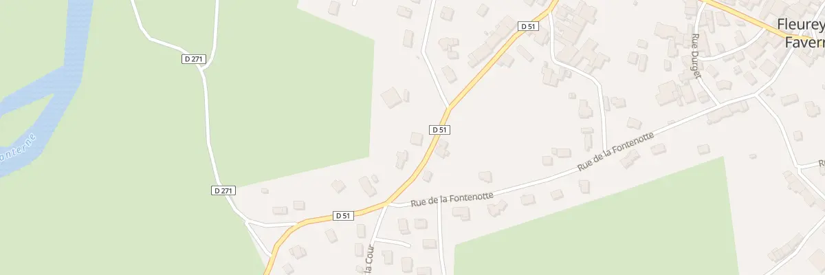 Plan du 16 Rte d’Amoncourt à Fleurey-lès-Faverney
