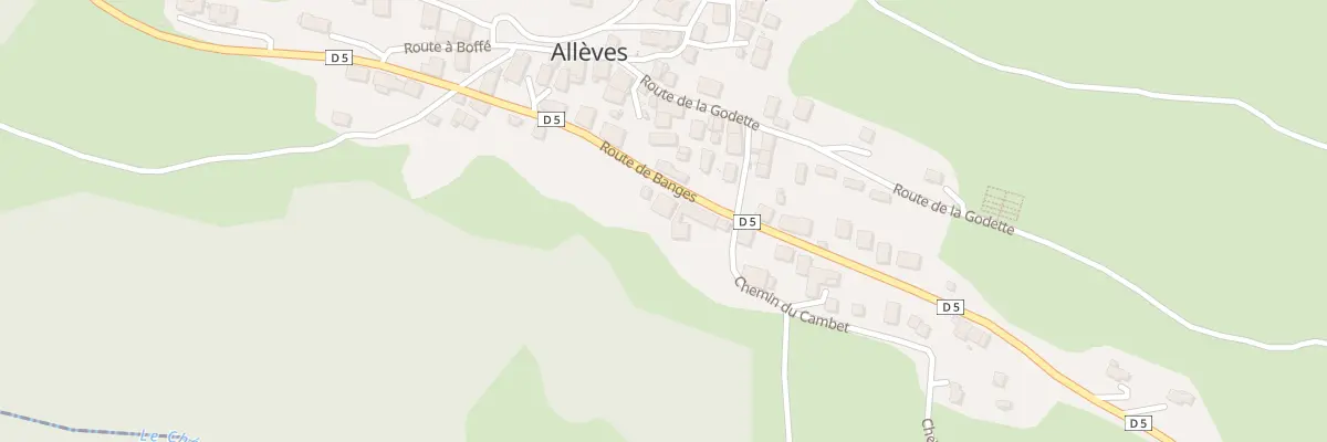 Plan du 458 Rte de Banges à Allèves