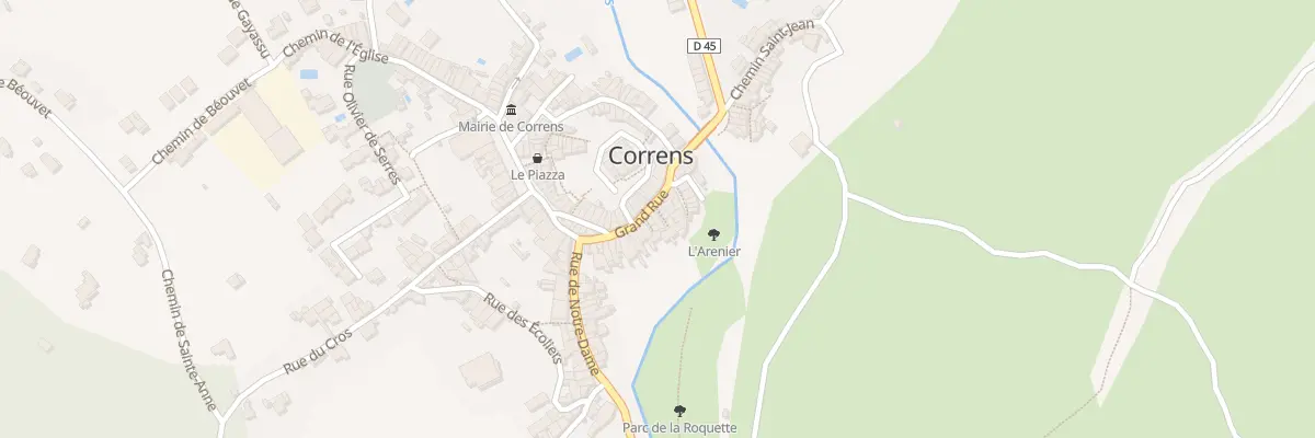 Plan du 26 Grand’Rue à Correns